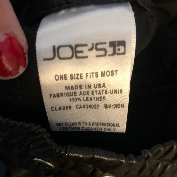 Joe’s Jeans size 12 black beautiful genuine leather pants ultra soft give - Picture 6 of 16